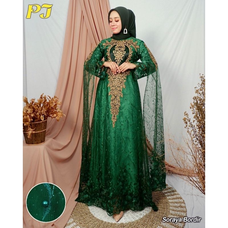 GAMIS SORAYA BORDIR/ORIGINAL PELANGI JAYA