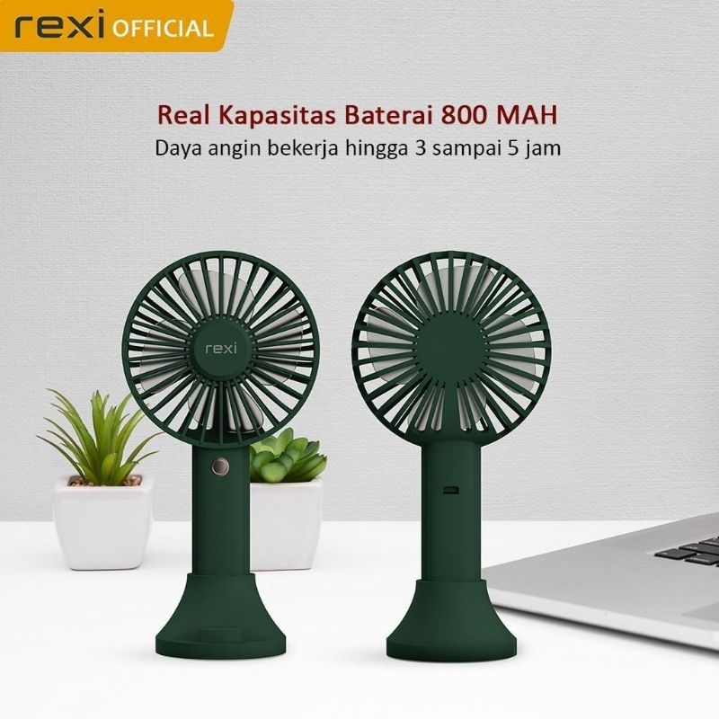 Rexi PF02 USB Mini Fan with Phone Holder