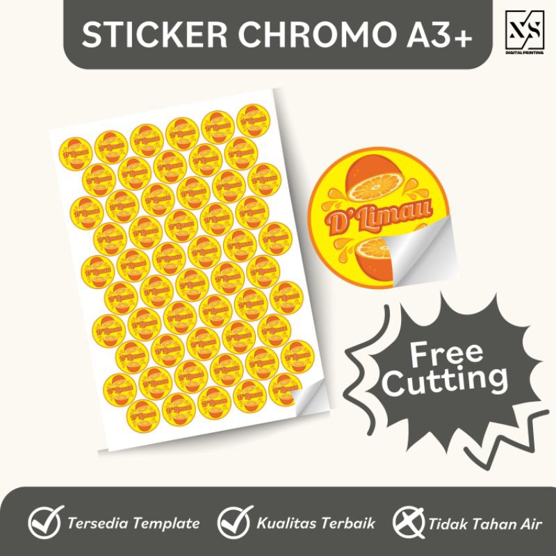 

Sticker Cutting Chromo A3+