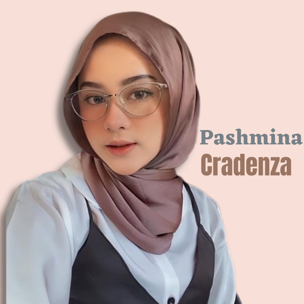 Hijab Pashmina Cradenza Silk Premium Jilbab Syal Panjang Crincle Polos
