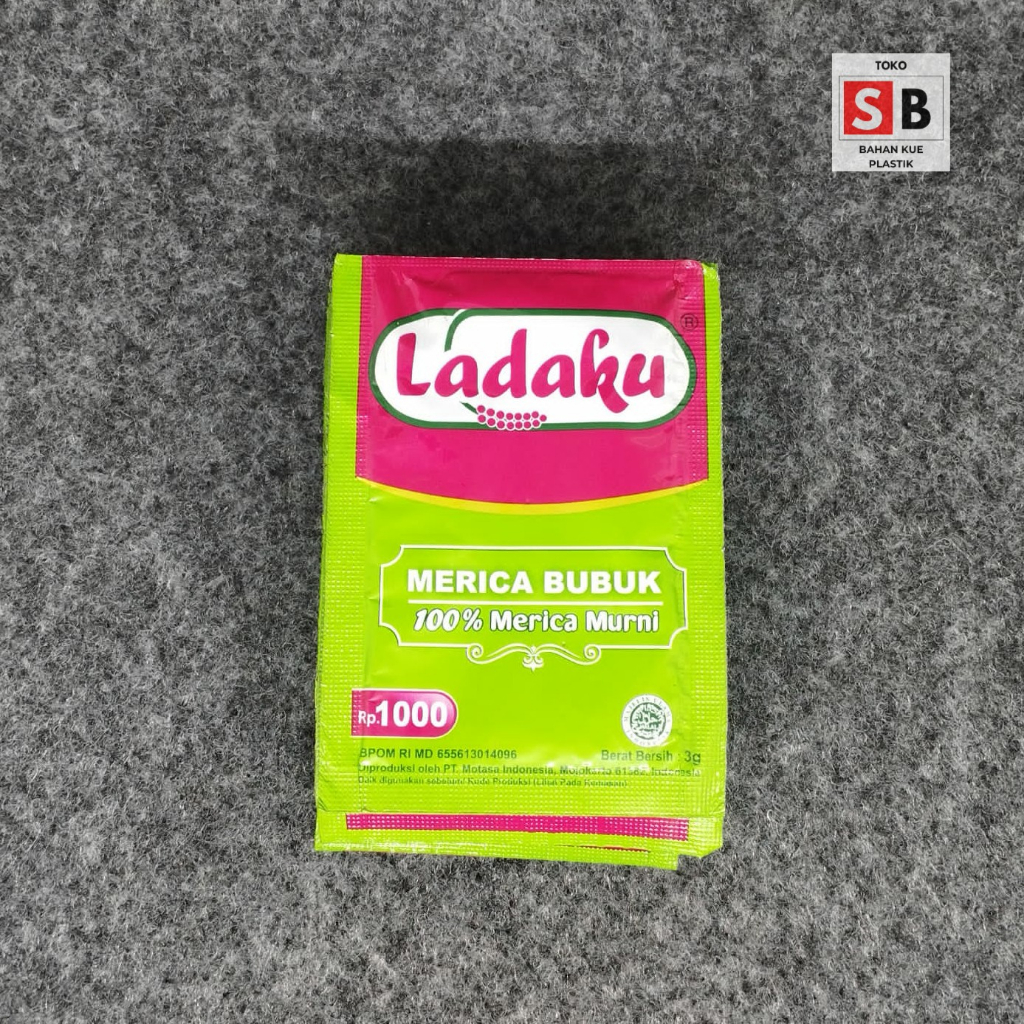 

LADAKU MERICA BUBUK 1 RENCENG ISI 12 SACHET 4 GR LADA BUBUK