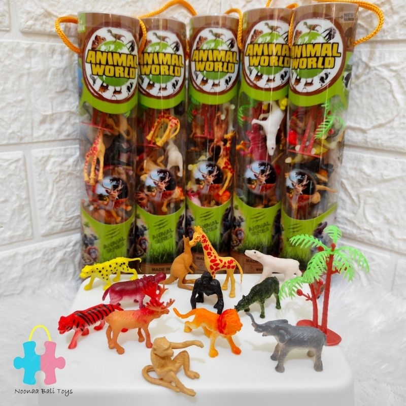 Mainan Miniatur Hewan Animal World Mainan Edukasi Diorama Hewan