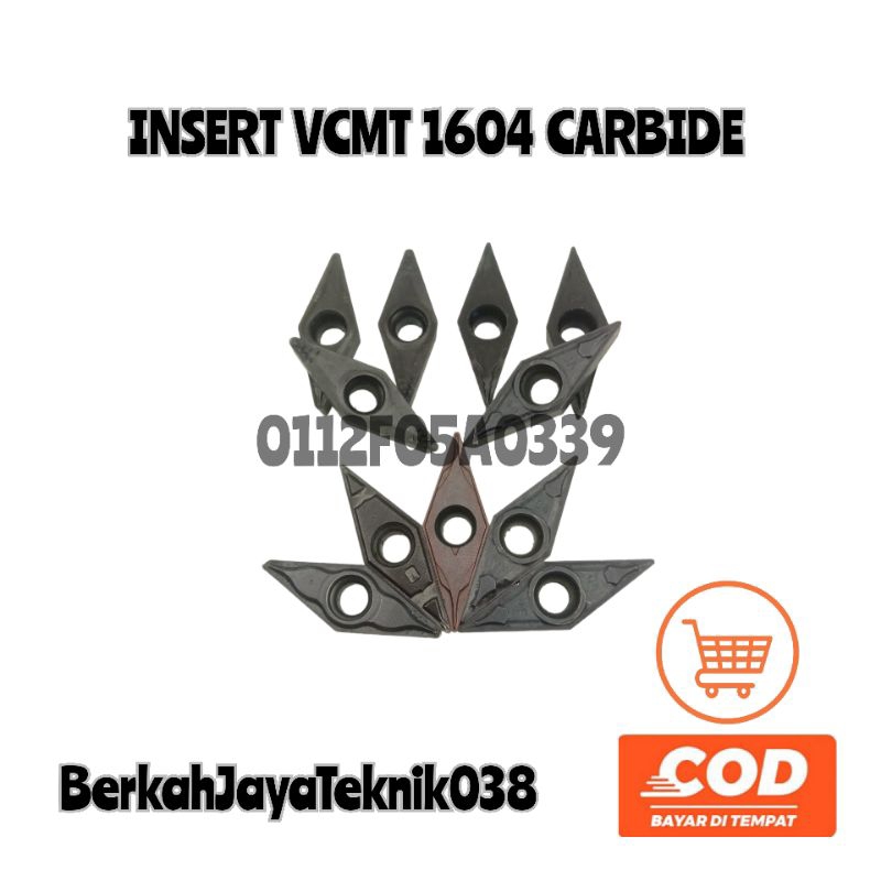 Insert Vcmt 1604 Carbide Mata Pisau Bubut Untuk Material Keras