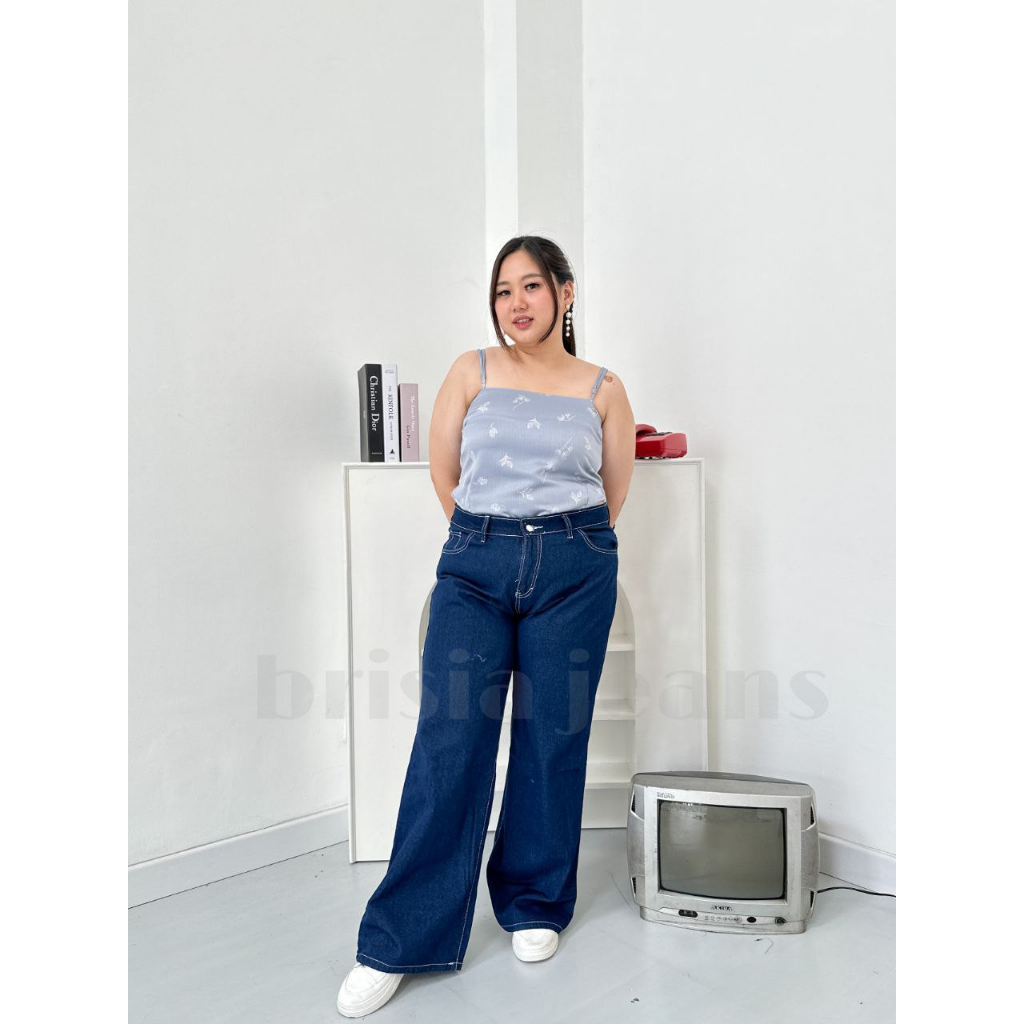 BRISIA JEANS - WENDY Boyfriend Jeans JUMBO - GARMENT Size 34-38 / Loose Jeans BIGSIZE