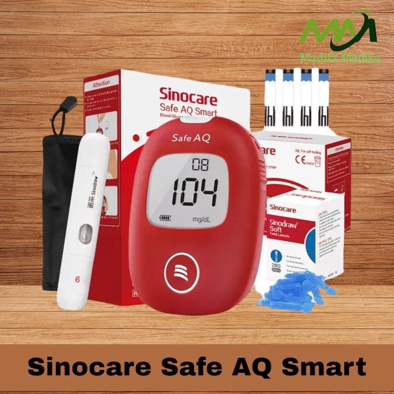 Alat Cek Gula Darah Safe AQ Smart Sinocare Alat Test Gula Darah