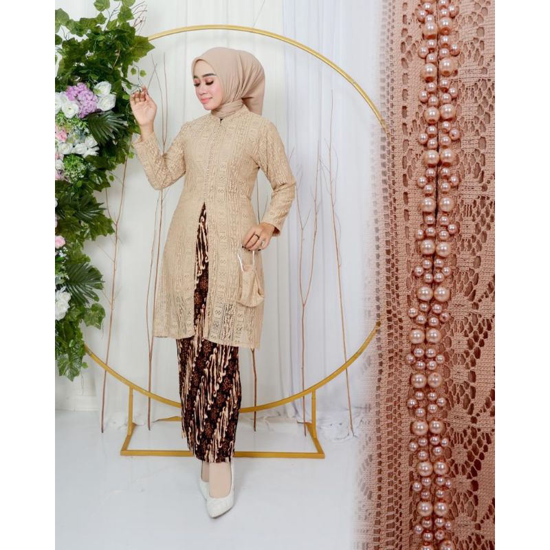 KEBAYA MODERN//TUNIK PAYET KAMILA//BAHAN BRUKAT MALIKA NON GLITER//SERAGAMAN KELUARGA//BAJU PESTA LAMARAN//BAJU LEBARAN//BAJU KONDANGAN//KEBAYA WISUDA//KEBAYA ORIGINAL//BY NJ MODE