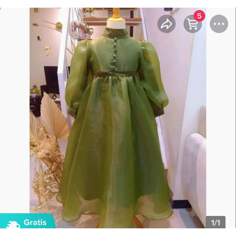gaun organza turky