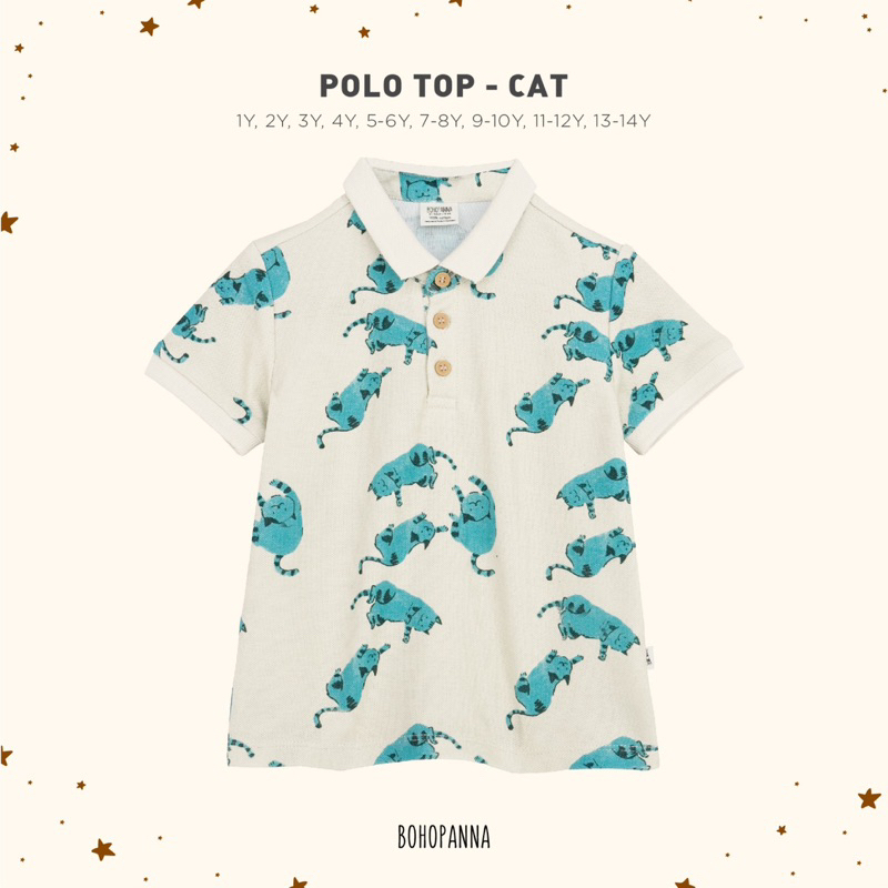 DINIANDBUNNY - POLO TOP - Bohopanna Baju Polo Anak Laki-Laki