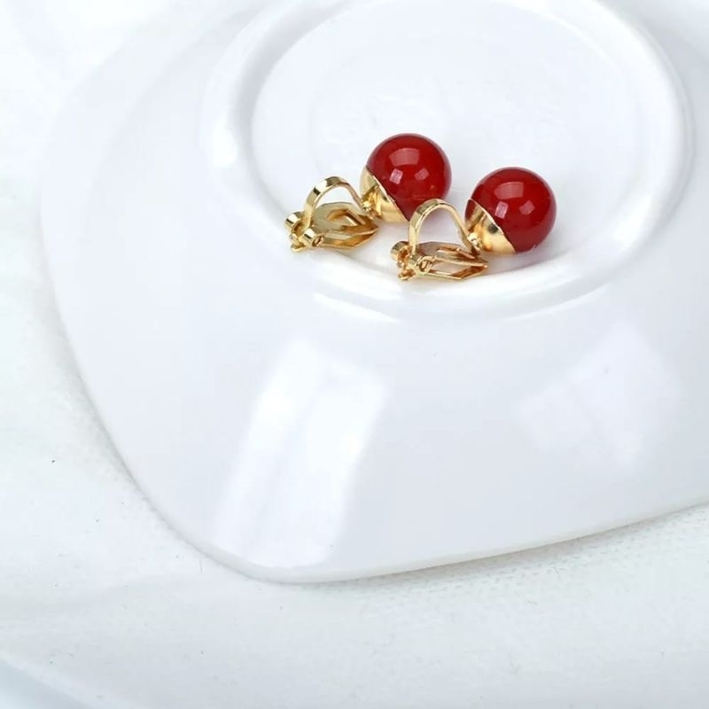 Anting Klip Hijab Delima/Anting Jepit