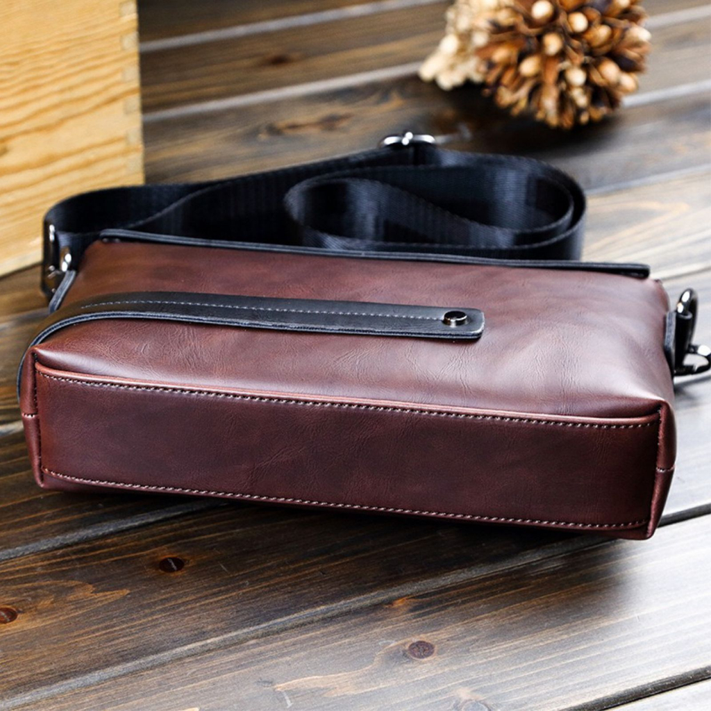 Handbag Wanita Pria Import Kulit Tebal Lembut Sling Clutch Fashion Trendy