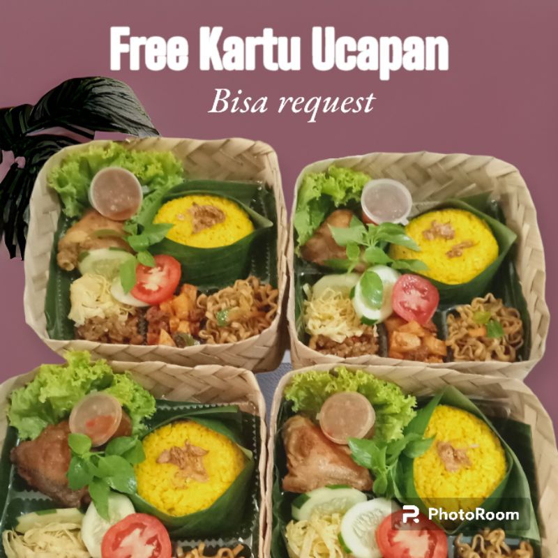 

Paket Nasi Besek Nasi Kuning Back to Nature Enak dan Gurih