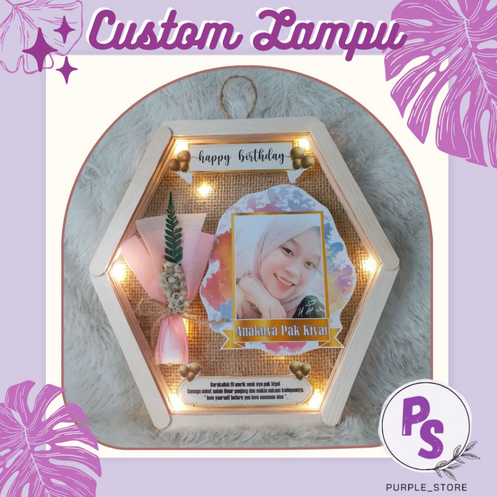 

Hadiah Wisuda Bingkai Lampu