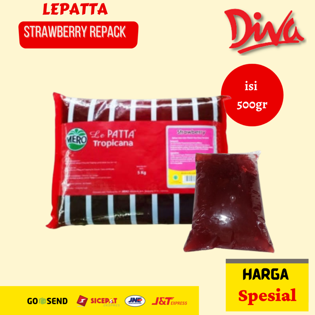 

[500gr] Selai Lepatta Strawberry | Lepatta Stroberi