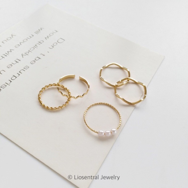 Liosentral - Cincin Keni Set 5pcs | Cincin Fashion cincin Korea