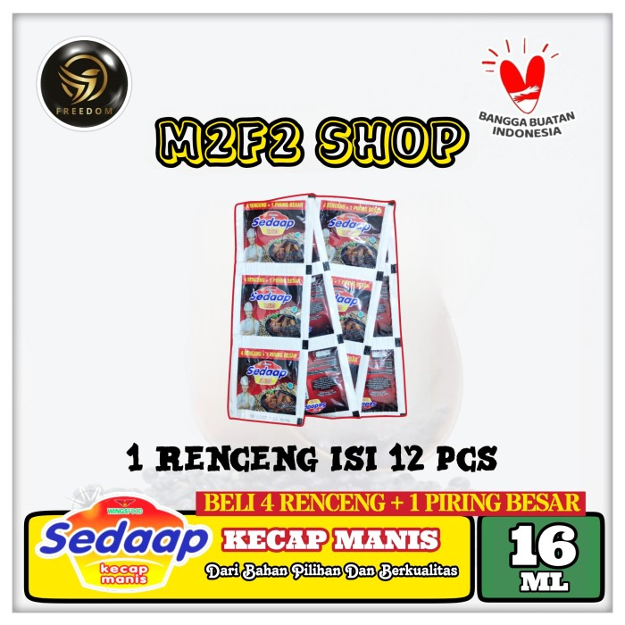 

Sedaap Kecap Manis Original Sachet - 16 ml (Kemasan 1 Renceng)