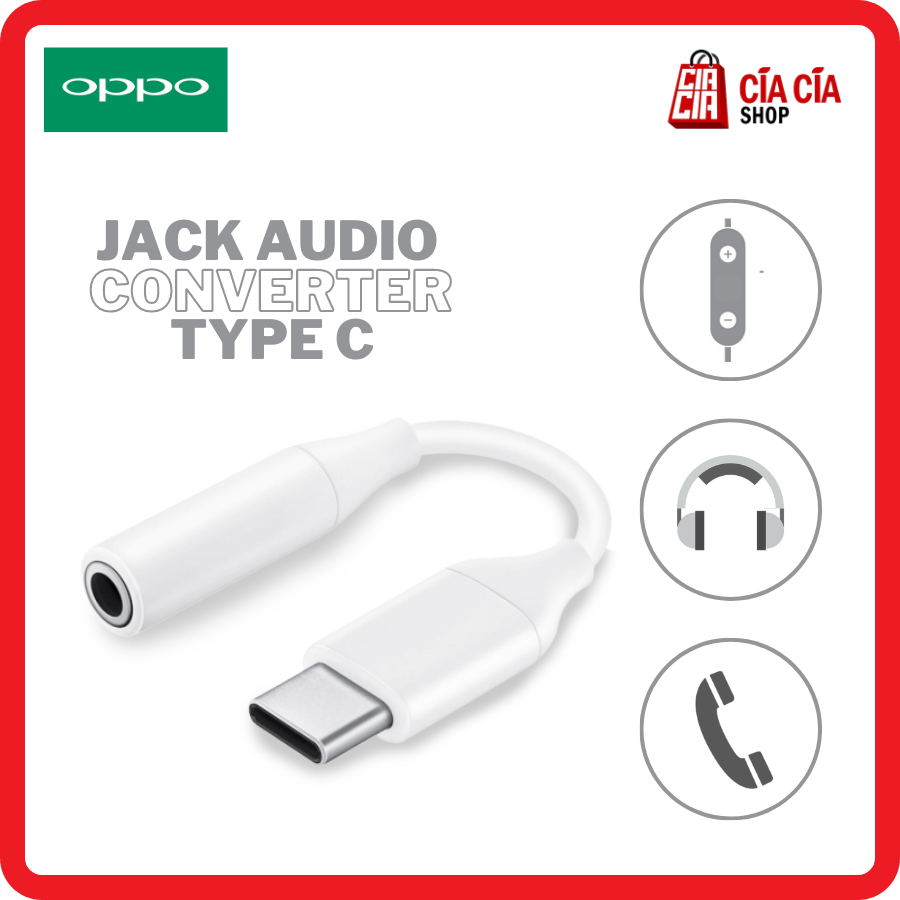 converter audio oppo type C to jack 3.5mm / converter oppo type C