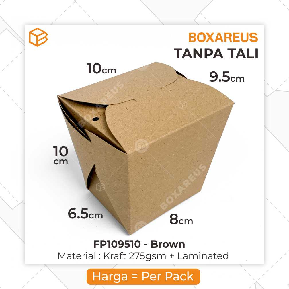 Box, Dus, Kemasan, Packaging, Food Pail (50pc) - FP109510 TANPA TALI