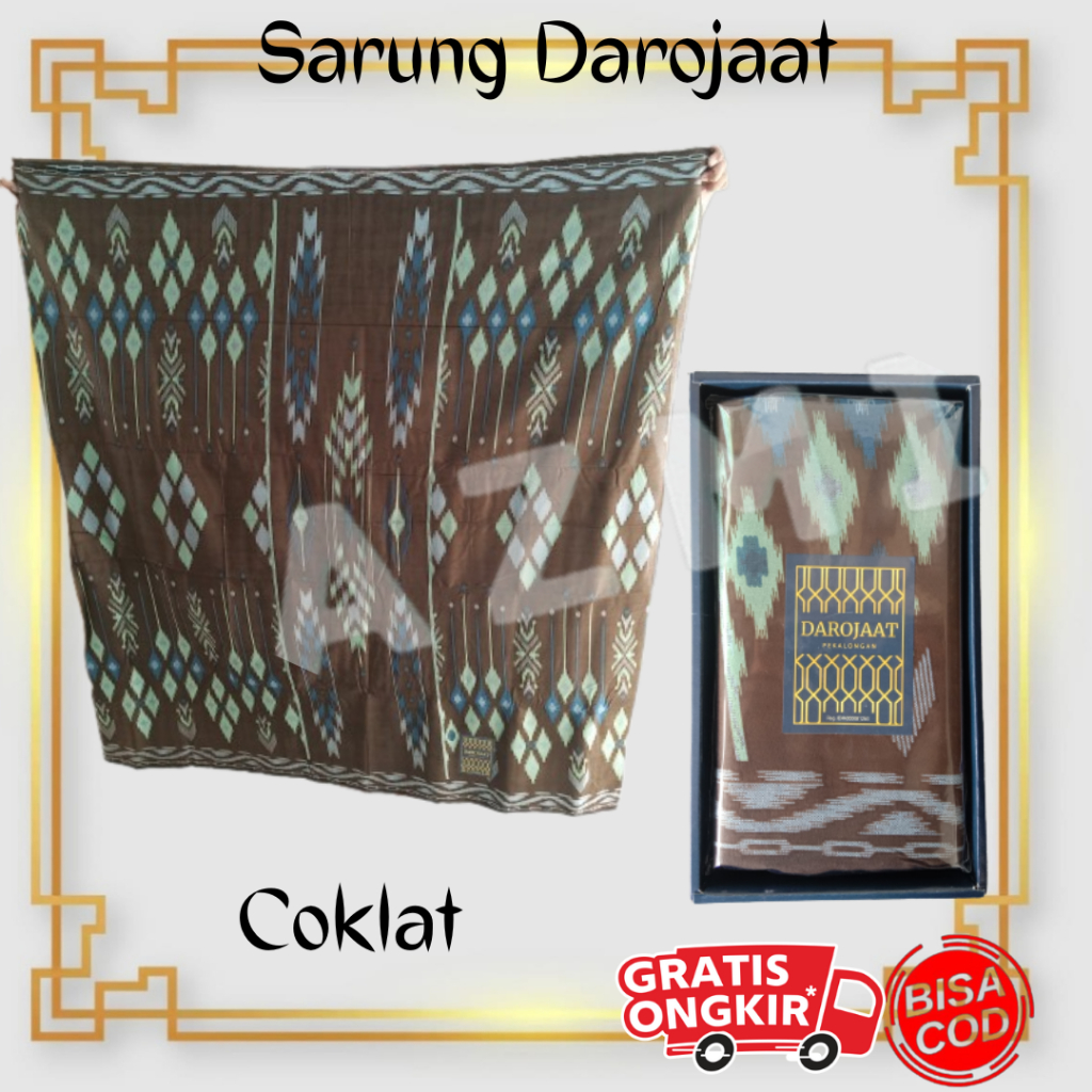 Terbaru Sarung Tenun Darojaat Coklat Asli Pekalongan Sarung Semi Tenun Darojat Termurah