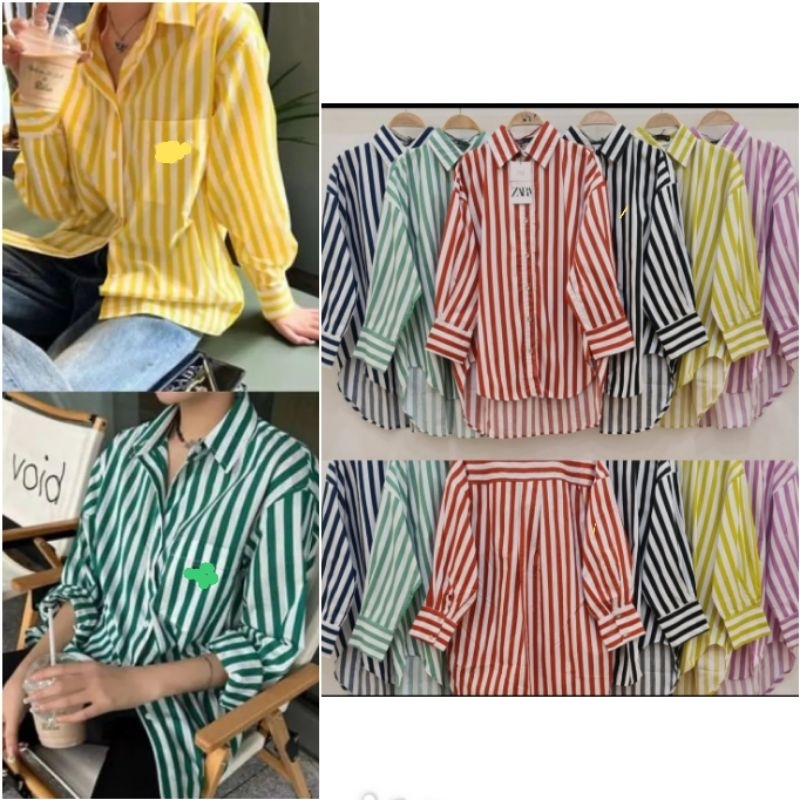 zara salur tangan kancing import prenium