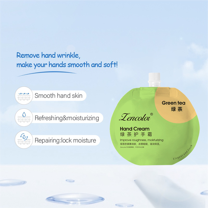 Hand crem Perawatan tangan Green tea 30g Pemutih Pelembab Memperbaiki kekeringan dan kekasaran