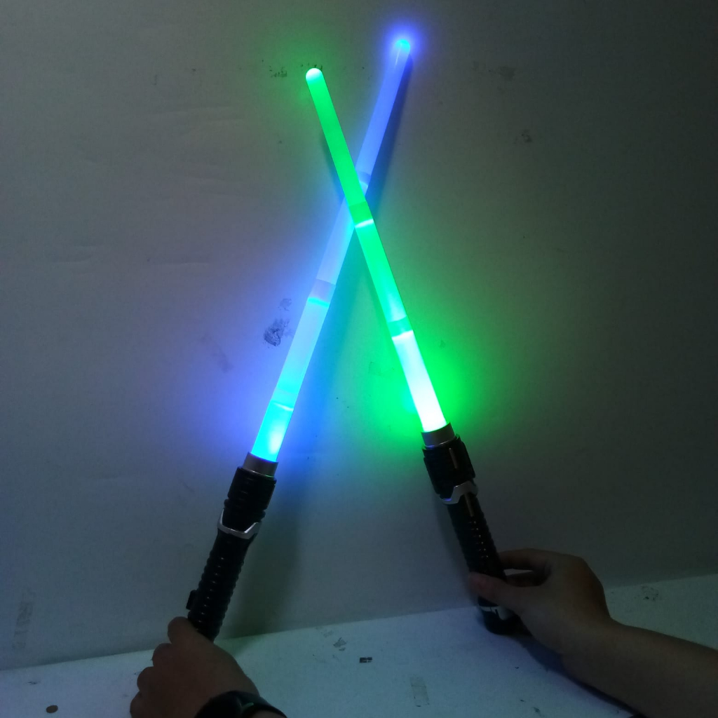 Mainan Pedang LED Star Wars Lightsaber Double Bladed Pedang Lampu Anak 1 set  076. / 1076x