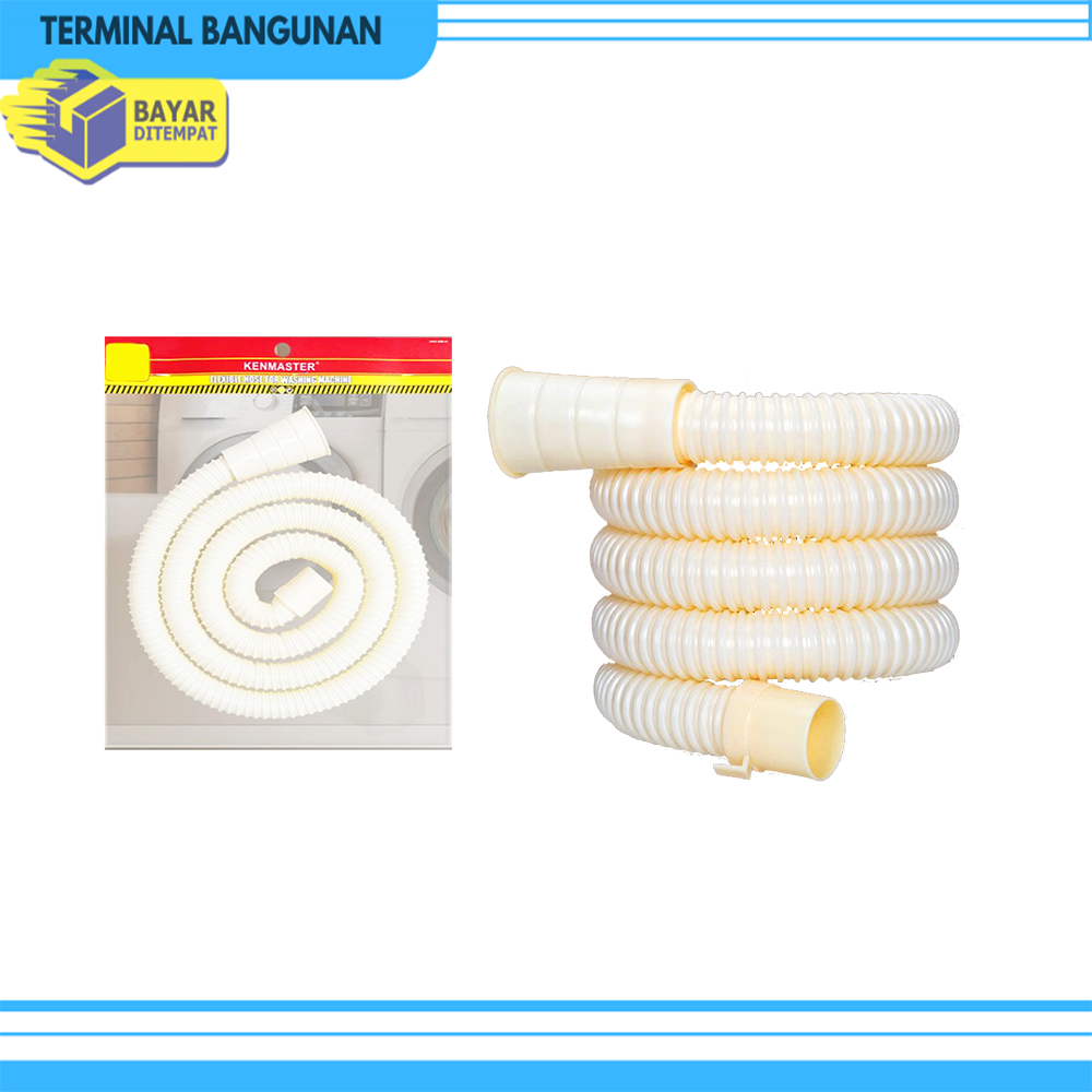 Selang Pembuangan Air Mesin Cuci 1,5 M - 2 M - 3 M KENMASTER PVC