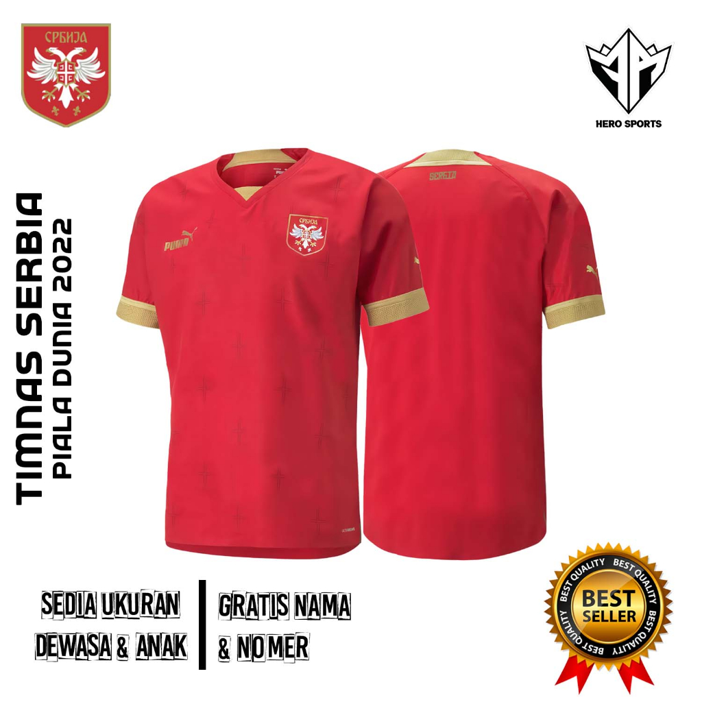 Jersey Serbia Piala Dunia Qatar 2022