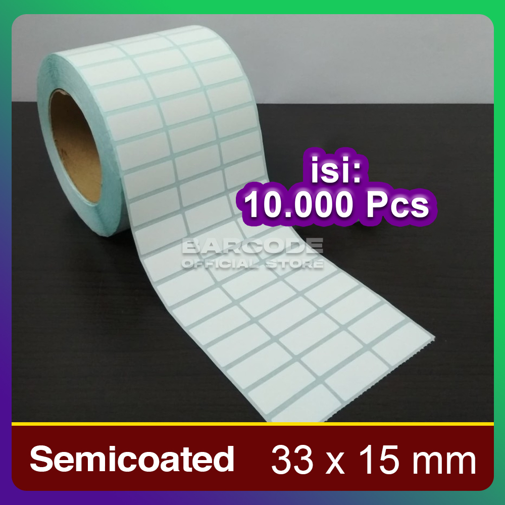 

Label Barcode 33 x 15 Kertas Sticker 3 Line 33x15 mm Core Besar 3" Inch