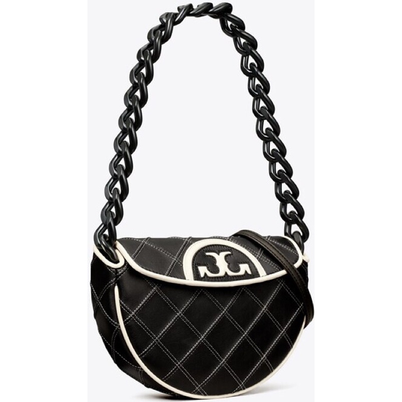 Tory Burch Mini Fleming Soft Crescent Bag TB 143575