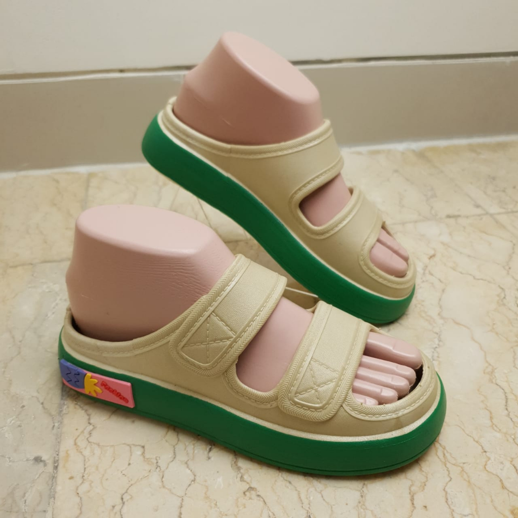 Sandal Karet Slop Tebal Ban 2  Polos Polos Simple dan Trendy Import MKY 029-011 36-41