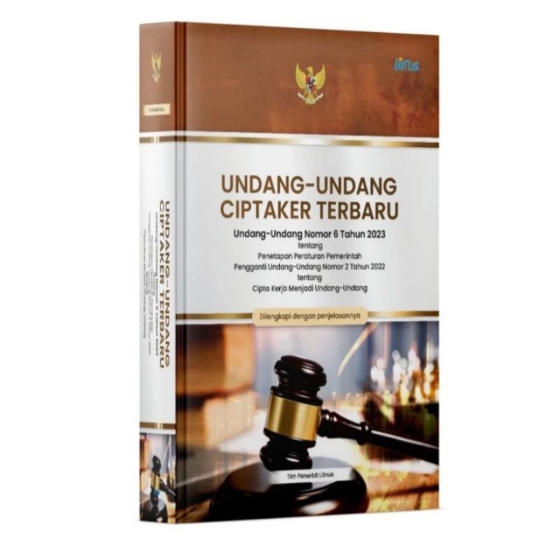

BUKU ORIGINAL UNDANG UNDANG CIPTAKER TERBARU UU NOMOR 6 2023