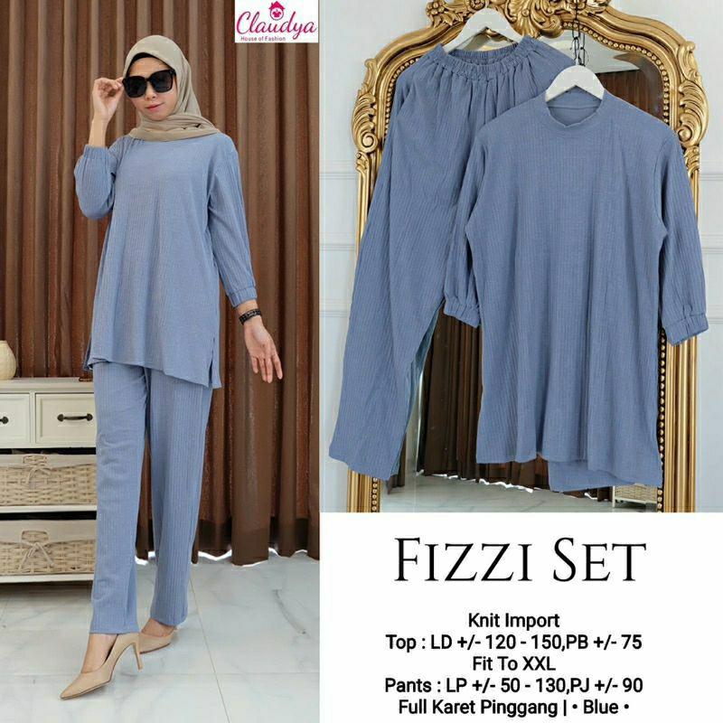 Baju setelan fizzi set by claudya