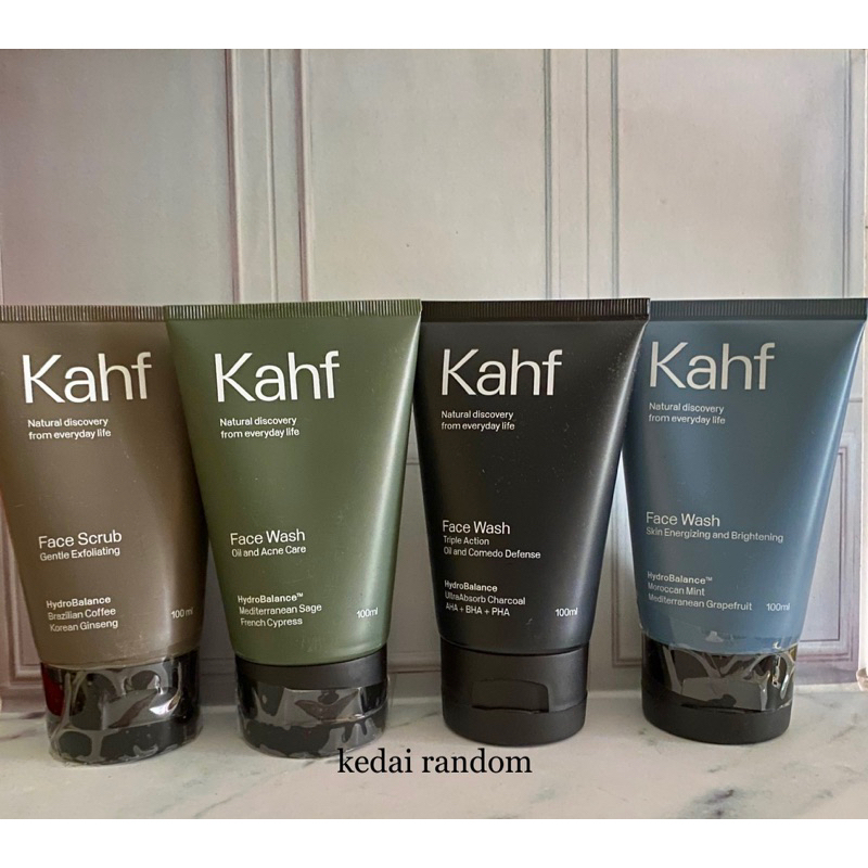 Kahf Skin Energizing and Brightening / Oil and Acne Care Face Wash 100 ml – Sabun Muka Pria