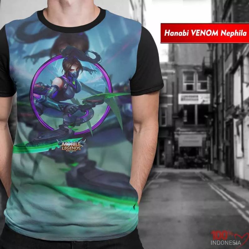 KAOS ML HANABI VENOM KAOS DISTRO 3D FULLPRINTING