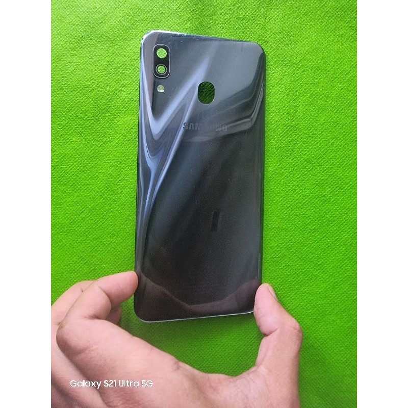 backdoor lensa kamera samsung a30 ori copotan