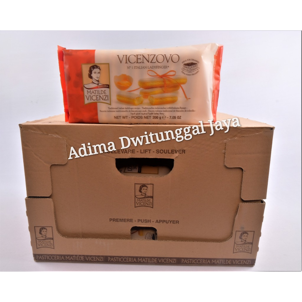 Biskuit Tiramisu / Biscuit Lady Finger Vicenzovo 12x200gr - Karton