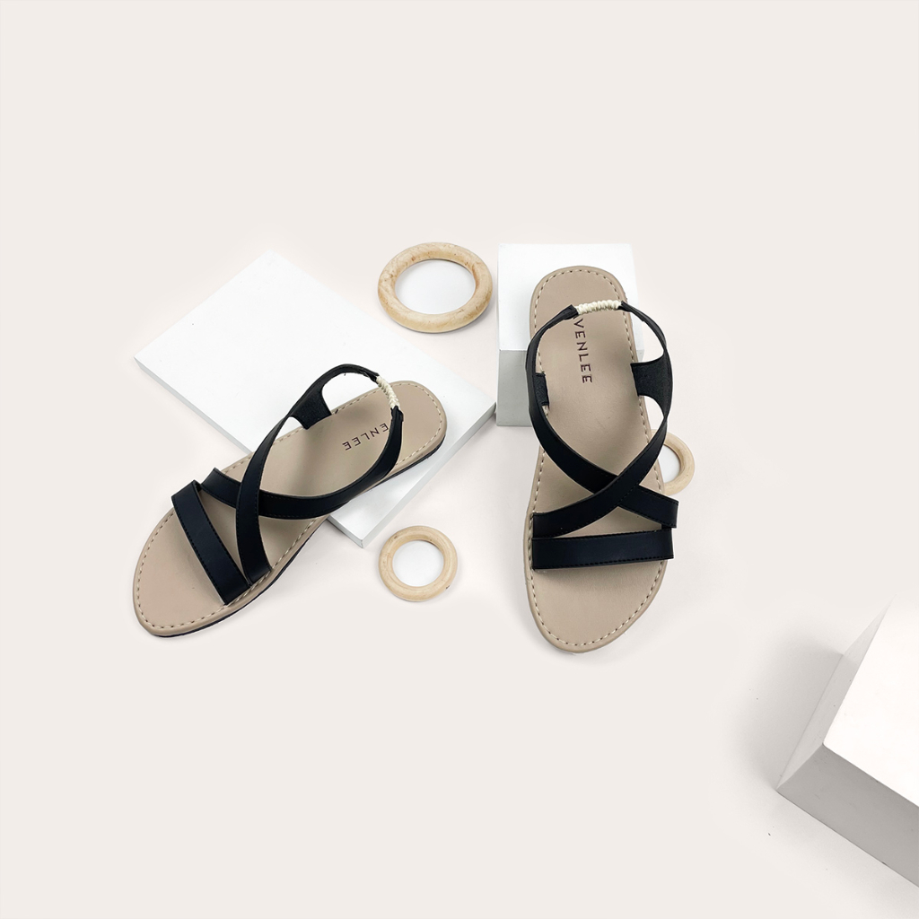 Sandal Tali Wanita Nyaman dengan Sol Karet Fleksibel Flat Teplek Avenlee Zena