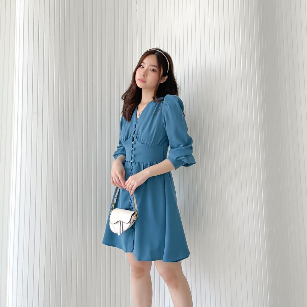 GRISELLA LONGSLEEVE PUFFY DRESS PREMIUM KOREA - MINI DRESS SEXY - DRESS TANGAN PANJANG - DRESS PESTA / KONDANGAN - GLAM DRESS - HADIAH / KADO ULTAH WANITA