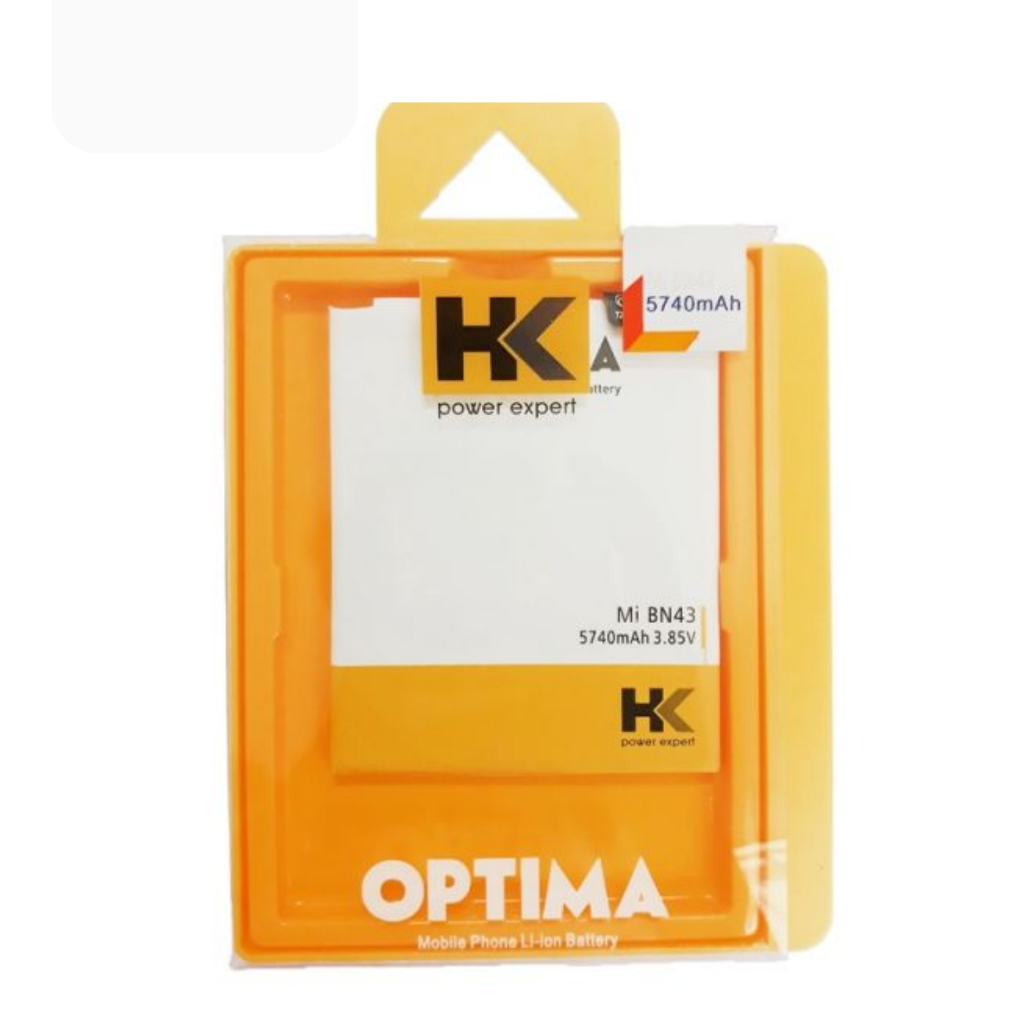 Baterai HK Optima Redmi Note 4X BN43 5740 mAh 3.85V Double Power ORIGINAL 100%