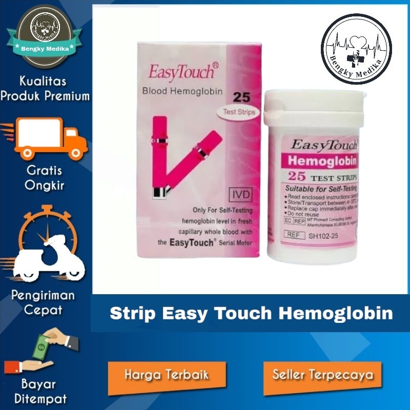 Strip Easy Touch Hemoglobin  Isi Ulang Easy Touch Hemoglobin Easy Touch HB  ET HB
