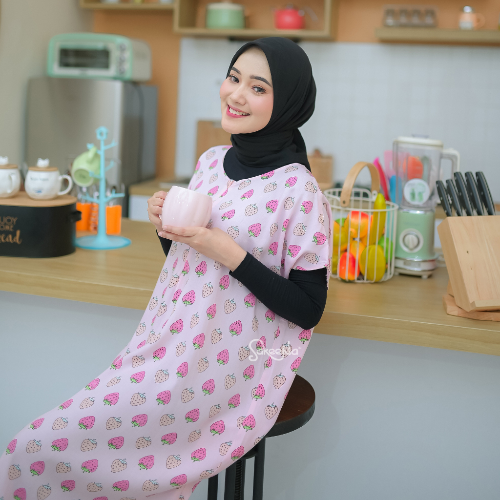 SAKEENA Daster Kekinian Busui Jumbo Rayon Premium