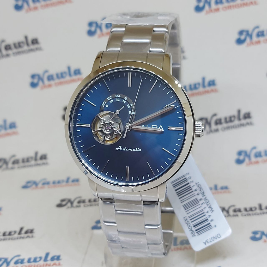 Alba Automatic A9A005X1 Open Heart Blue - Jam Tangan Pria A9A005