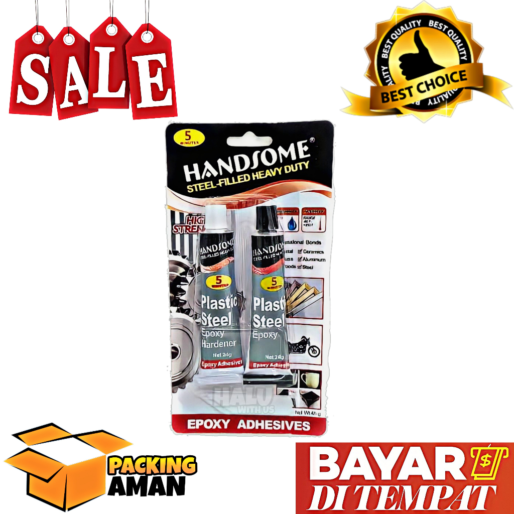 

(BISA COD) PROMO 1 PCS LEM 5 MENIT HANDSOME / LEM BESI KUAT / LEM HANDSOME / LEM KUAT