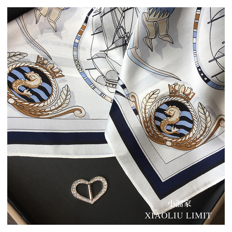 Syal Wanita  70×70 Leher Fashion Import Sutra Soft Scarf Korea Stye Premium Scarf Tas Aksesoris Sederhana Pencetakan Selendang Kebaya