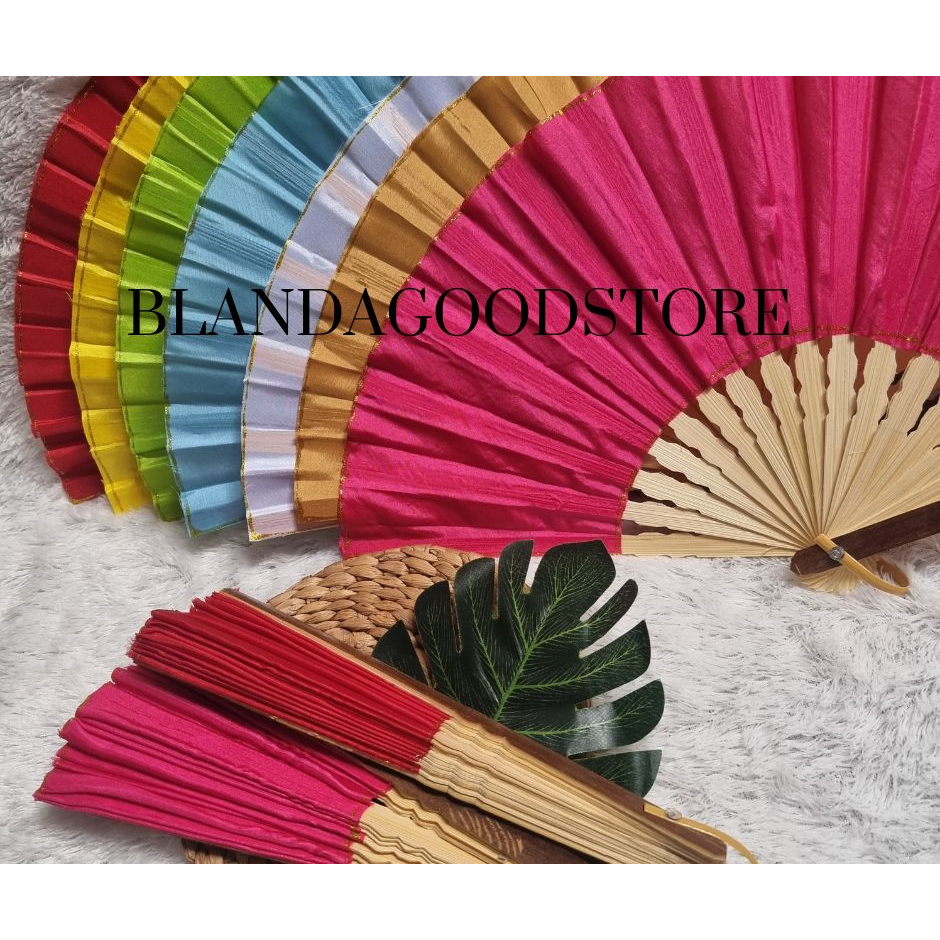 ✨11.11✨ Kipas Tari Kipas Bambu Kipas Warna Warni Polos Ukuran Jumbo kipas polos kipas nari kipas lip