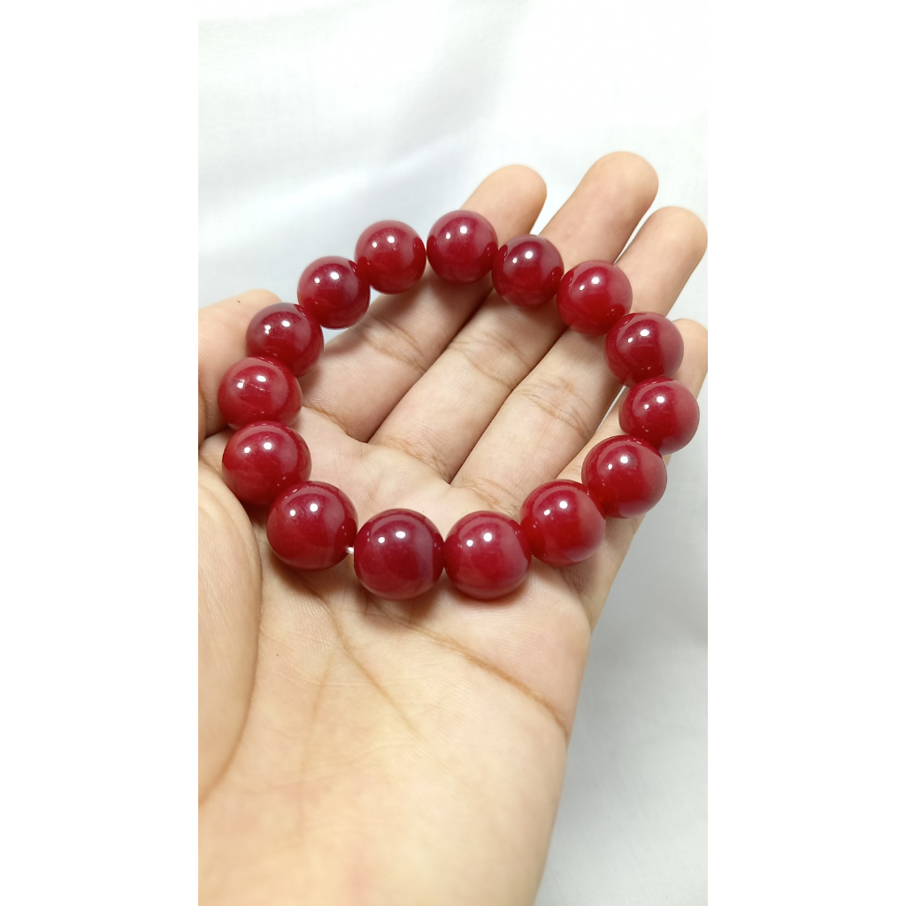 GELANG BATU MERAH RUBY ASLI TOP QUALITY