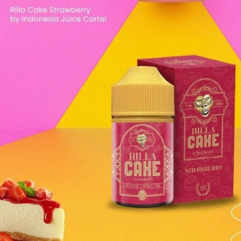 CAKERILLA V2 STRAWBERRY 60ML FREEBASE BY IJC x HERO57 ORIGINAL!!