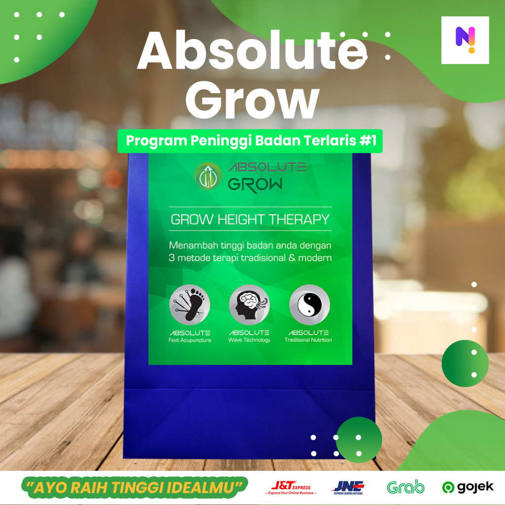 

ABSOLUTE GROW COBA-COBA Program Paket Peninggi Badan untuk Target Tambah Tinggi 2 cm sampai 4 cm by hicalid