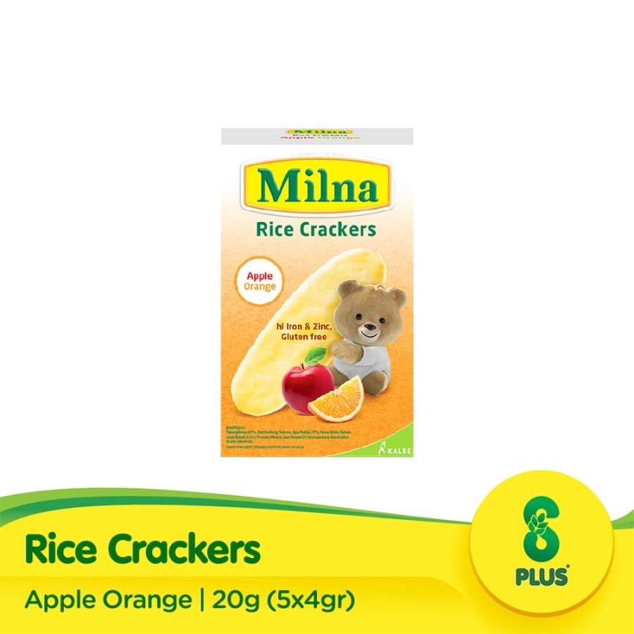 

Milna Rice Crackers Apple Orange 20 Gr Box 20Gr