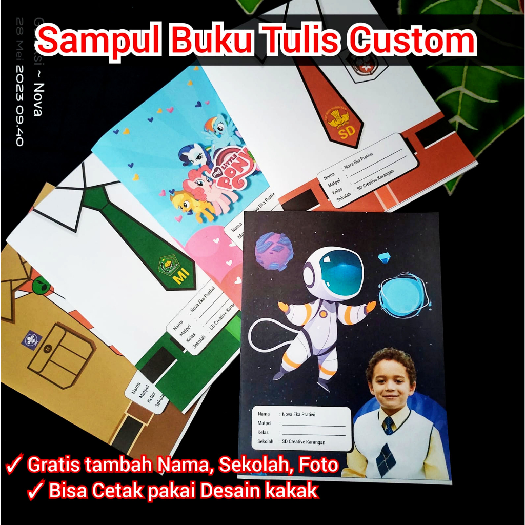 

Sampul Buku Tulis Custom - GRATIS Sampul Buku Plastik
